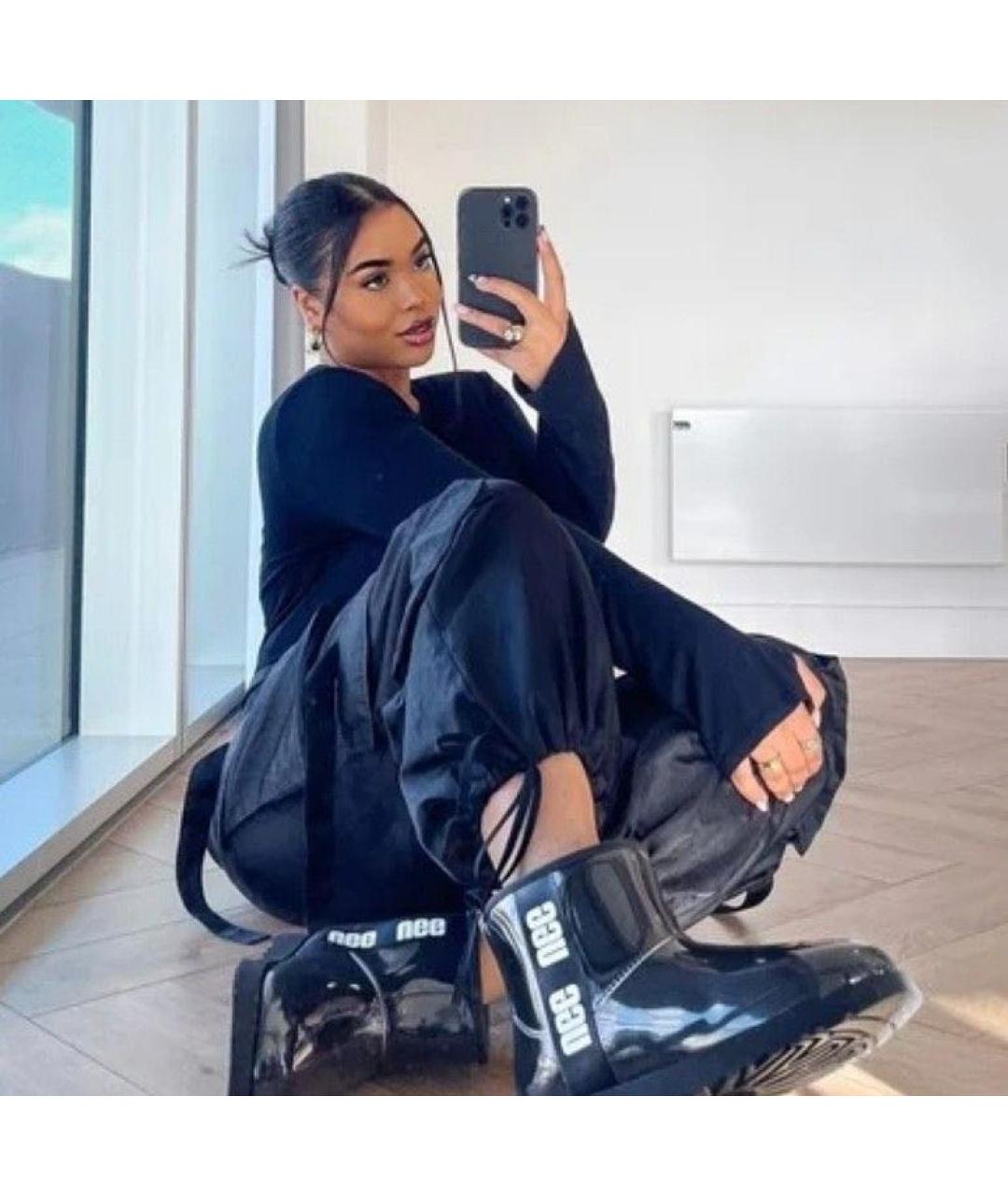 UGG AUSTRALIA Черные резиновые сапоги, фото 5