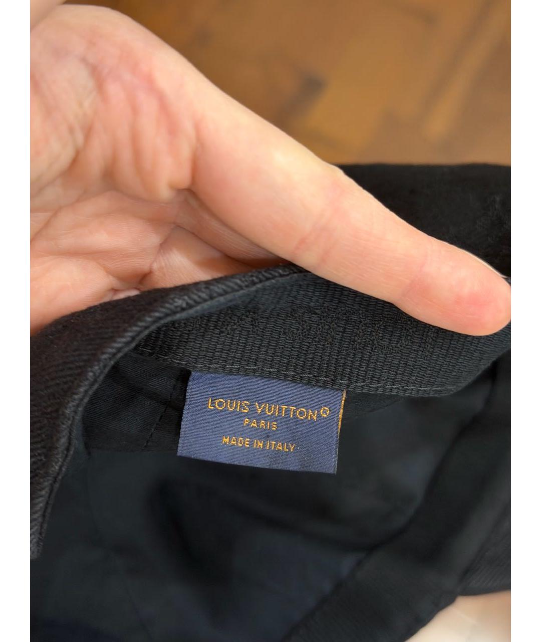 LOUIS VUITTON Черная хлопковая кепка/бейсболка, фото 7