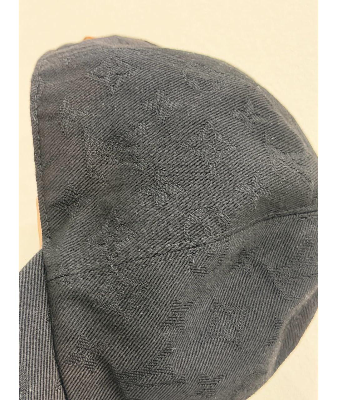 LOUIS VUITTON Черная хлопковая кепка/бейсболка, фото 3