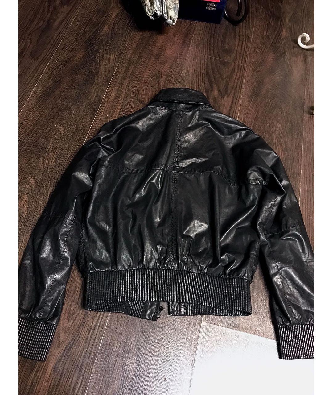 GUCCI Черная кожаная куртка, фото 2