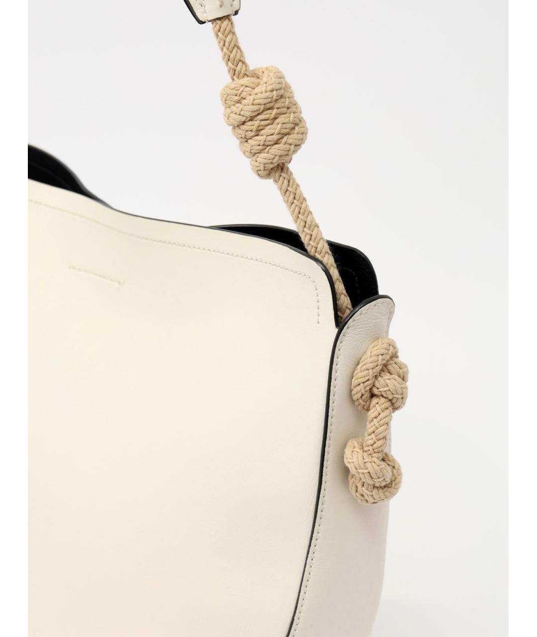 PRADA Белая кожаная сумка тоут, фото 7