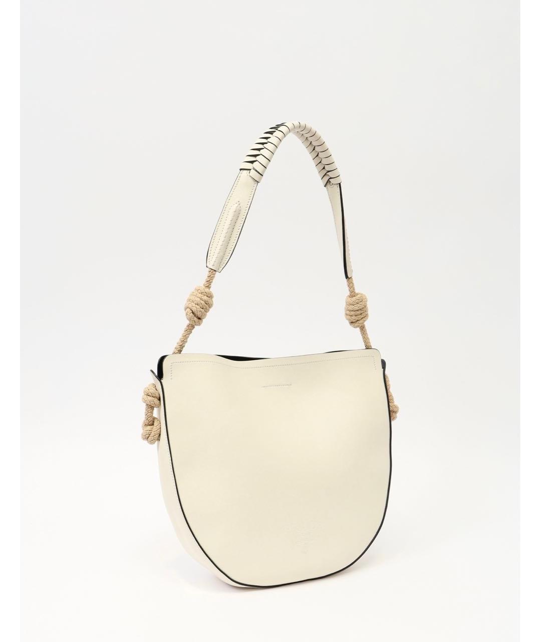 PRADA Белая кожаная сумка тоут, фото 2