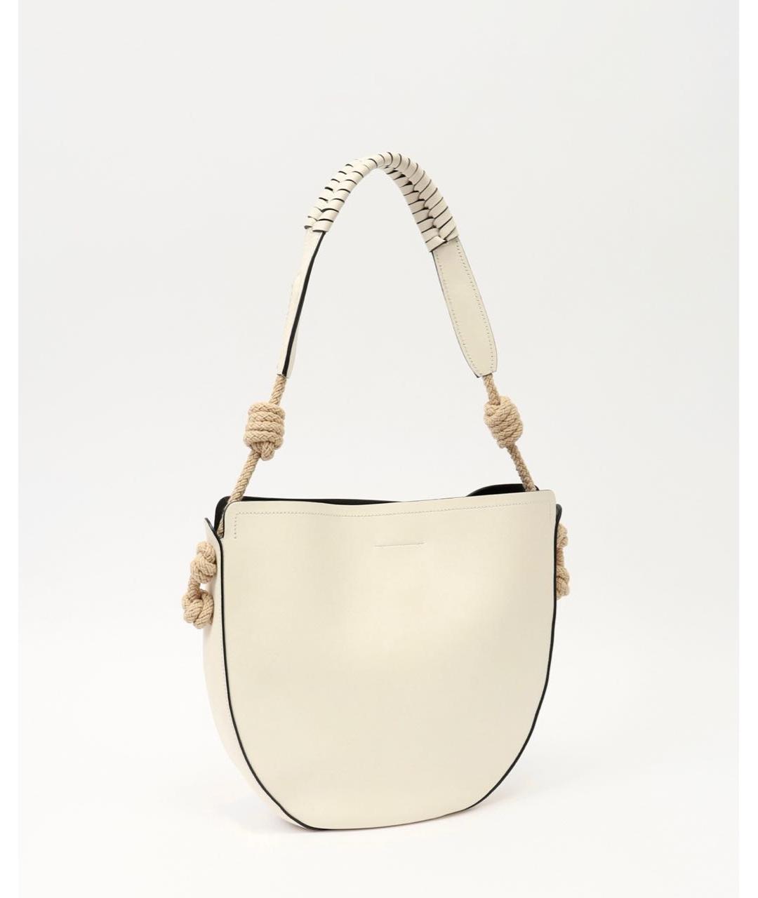 PRADA Белая кожаная сумка тоут, фото 3