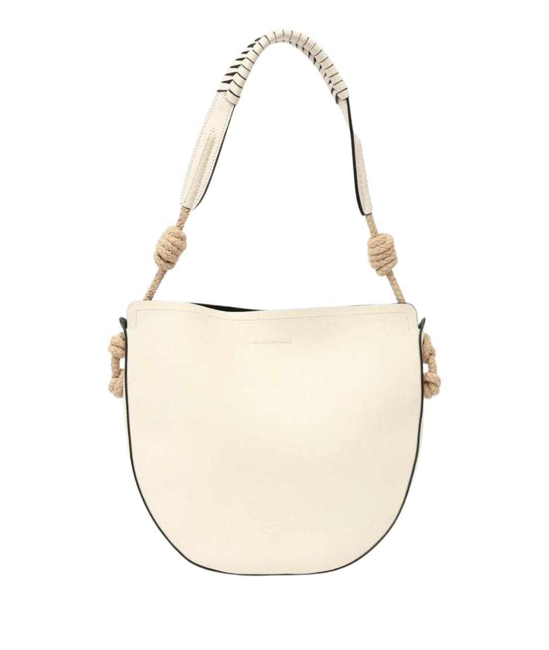 PRADA Белая кожаная сумка тоут, фото 1