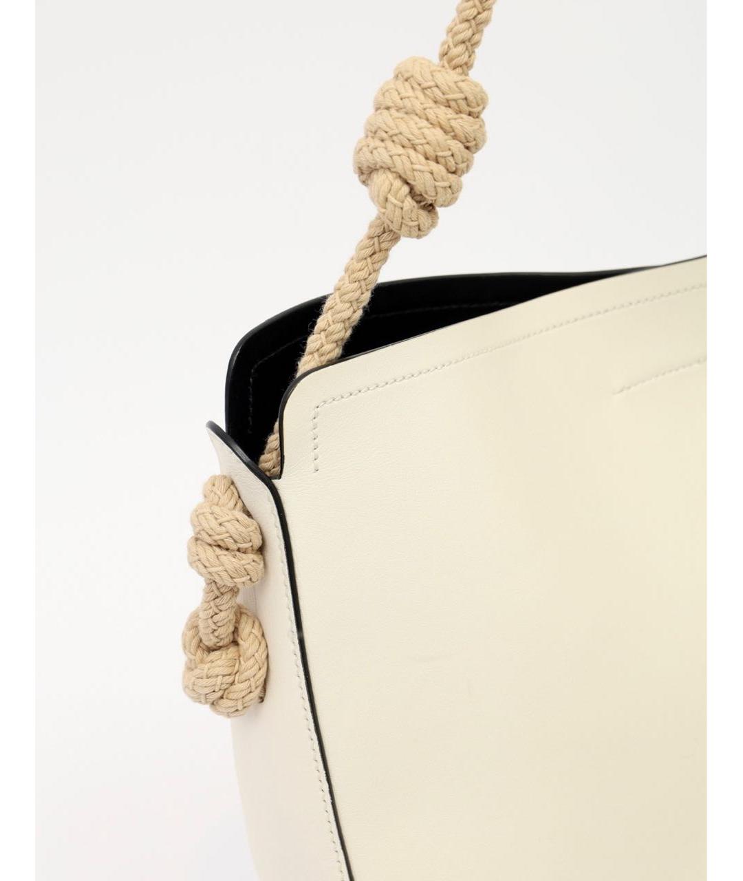 PRADA Белая кожаная сумка тоут, фото 8