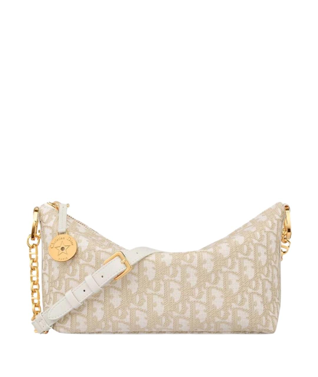 CHRISTIAN DIOR Бежевая сумка через плечо, фото 1