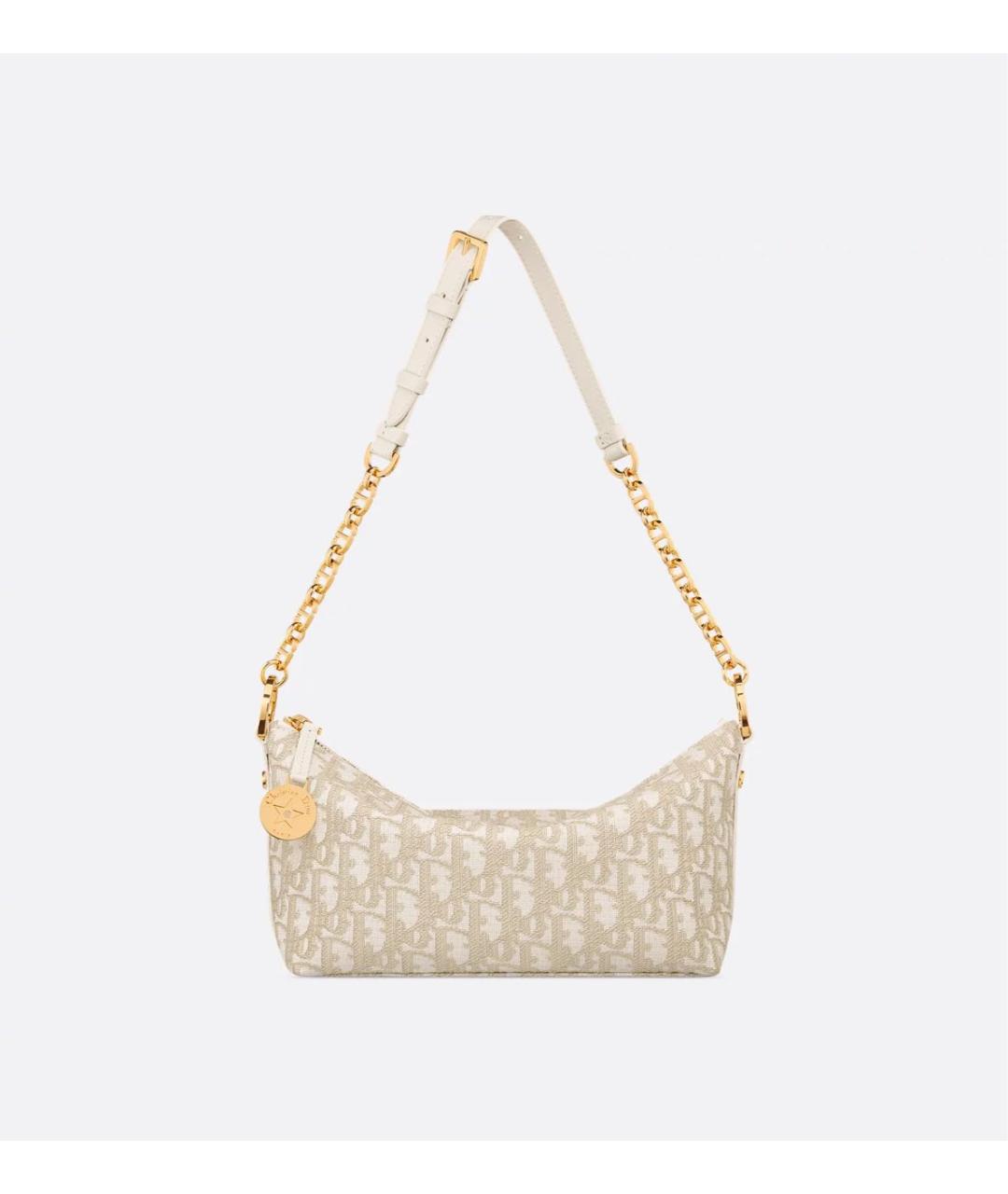 CHRISTIAN DIOR Бежевая сумка через плечо, фото 4