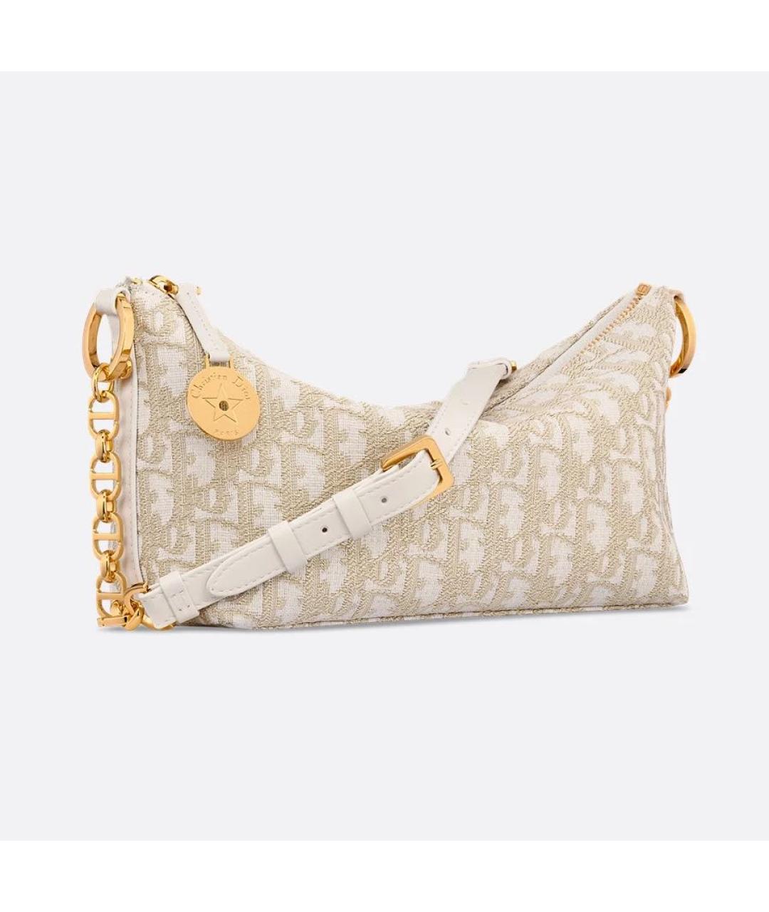 CHRISTIAN DIOR Бежевая сумка через плечо, фото 2