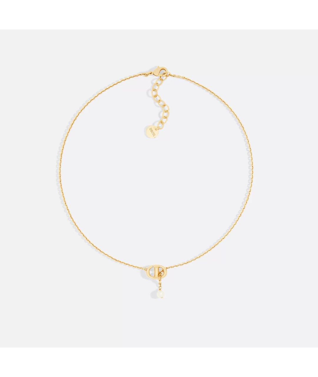 CHRISTIAN DIOR Золотое металлическое колье, фото 4