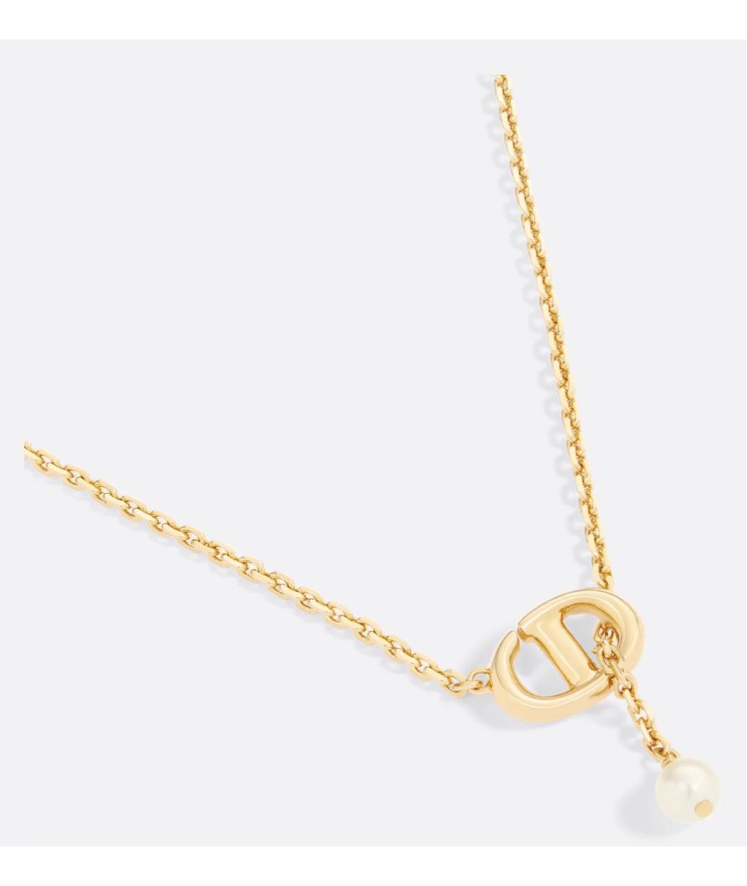 CHRISTIAN DIOR Золотое металлическое колье, фото 3