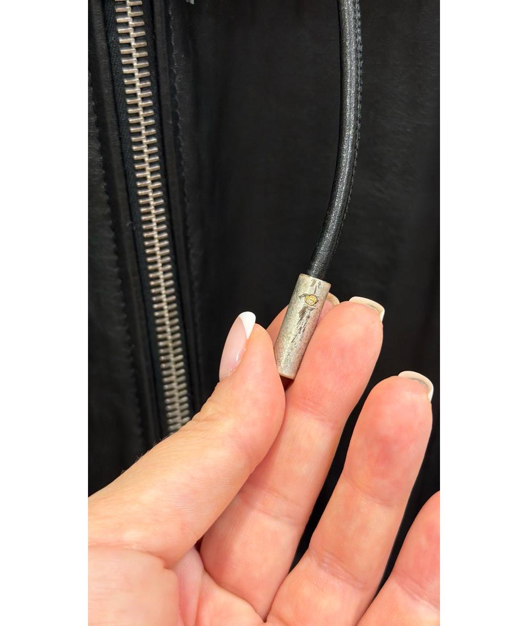 SAINT LAURENT Черная кожаная куртка, фото 5