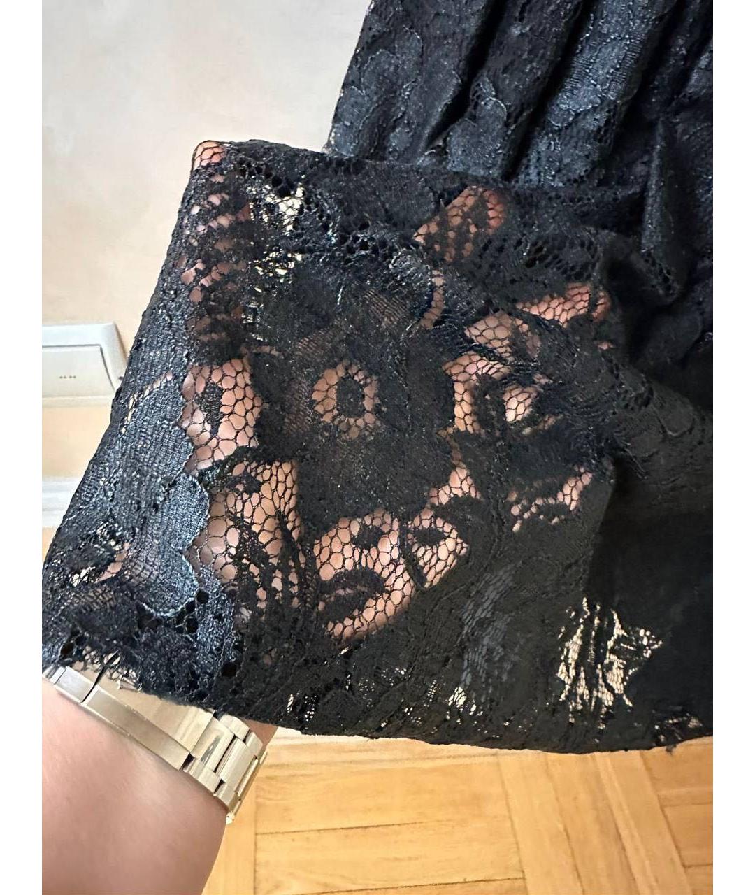 SPORT MAX CODE Черное полиамидовое коктейльное платье, фото 3