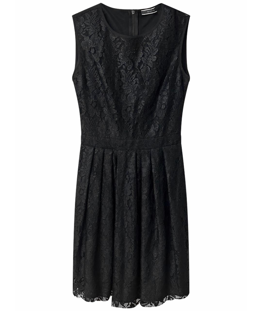 SPORT MAX CODE Черное полиамидовое коктейльное платье, фото 1