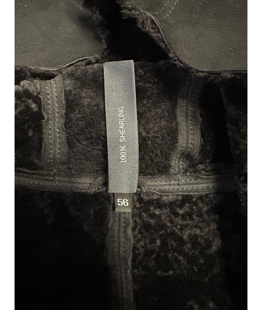 GIORGIO BRATO Черная замшевая дубленка/шуба, фото 7