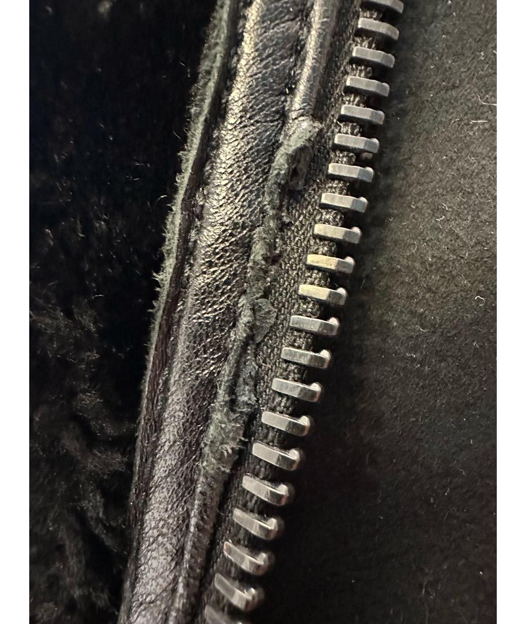 GIORGIO BRATO Черная замшевая дубленка/шуба, фото 5