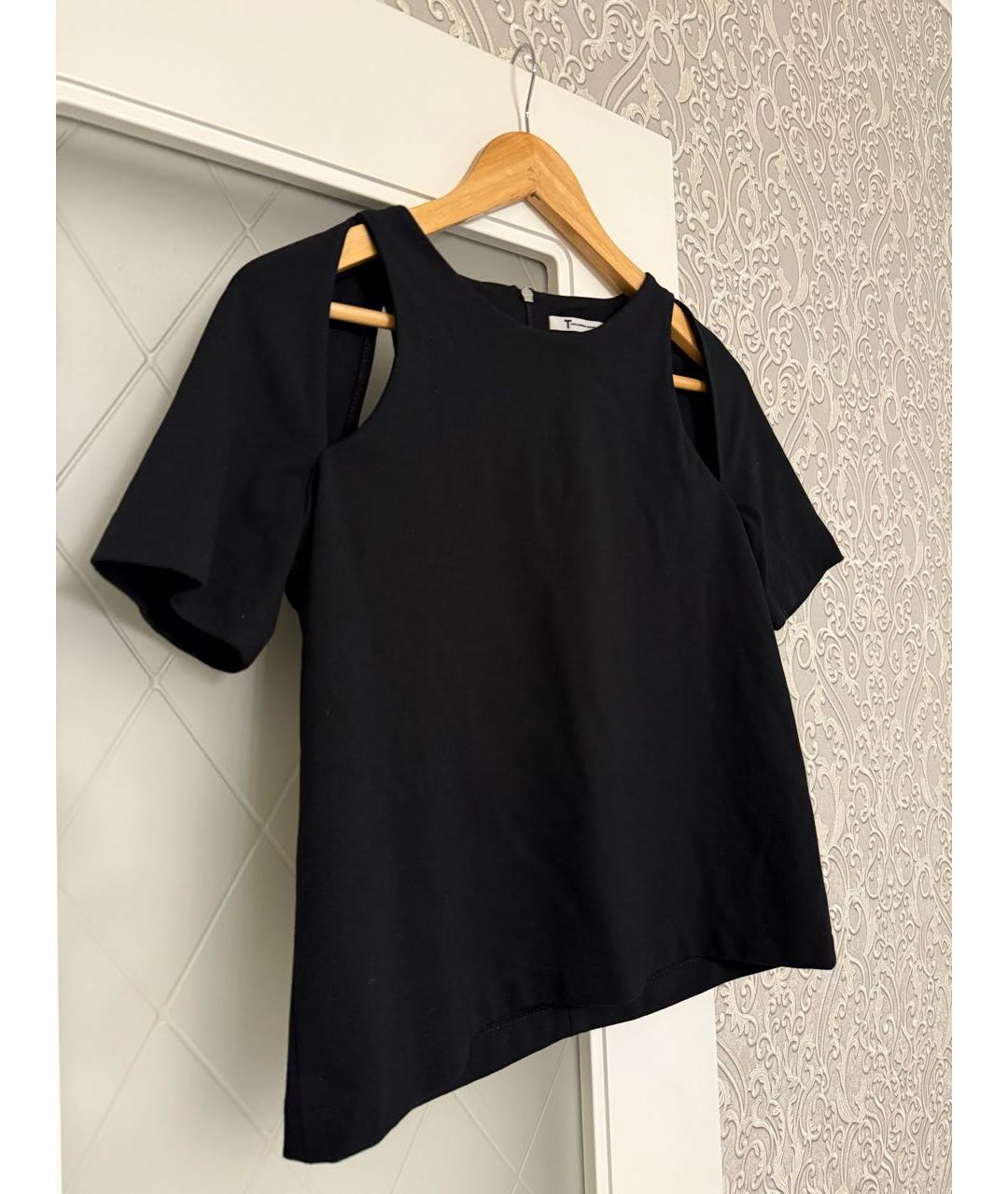 ALEXANDER WANG Черная вискозная футболка, фото 4