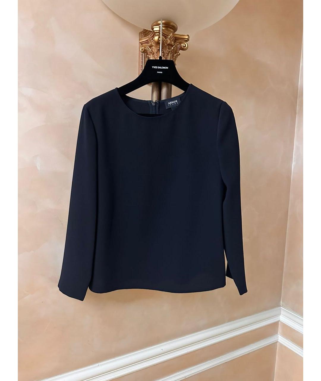 ARMANI JEANS Темно-синяя блузы, фото 6