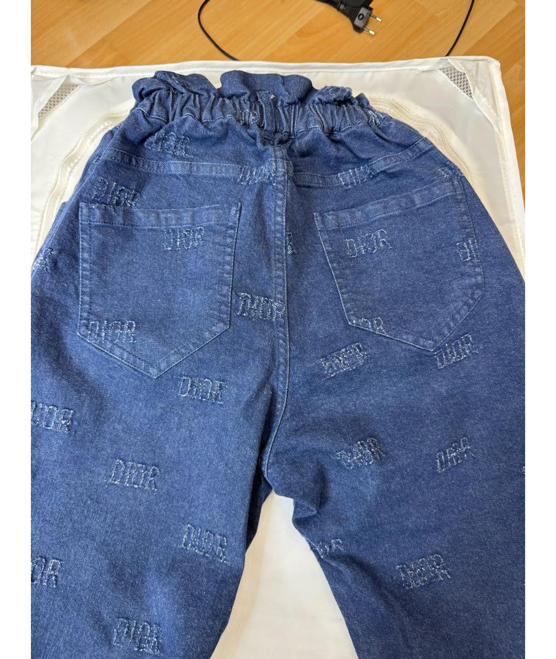 BABY DIOR Синие хлопковые детские джинсы, фото 2