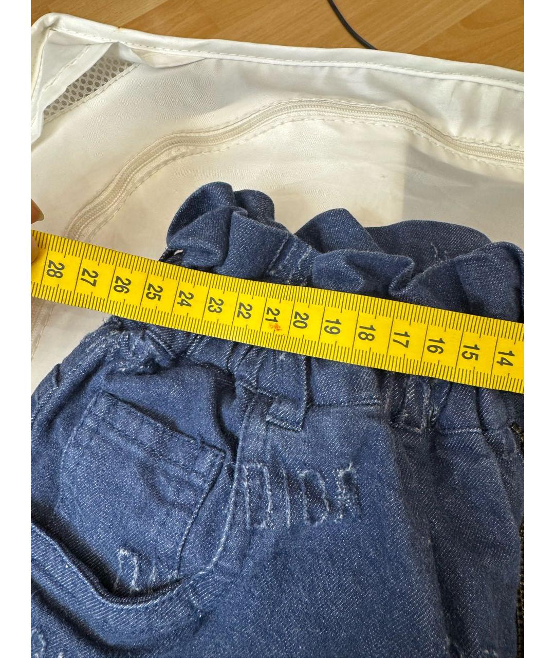 BABY DIOR Синие хлопковые детские джинсы, фото 7