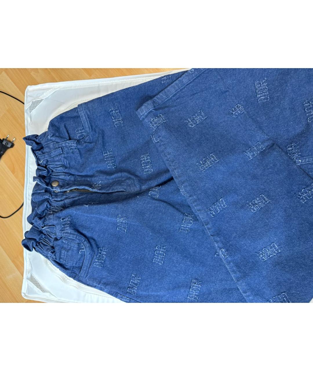 BABY DIOR Синие хлопковые детские джинсы, фото 3