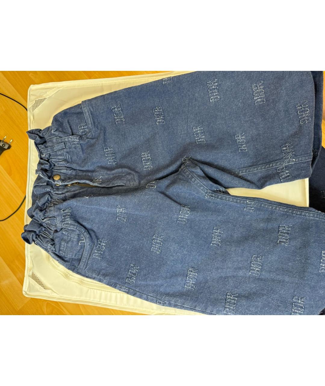 BABY DIOR Синие хлопковые детские джинсы, фото 4