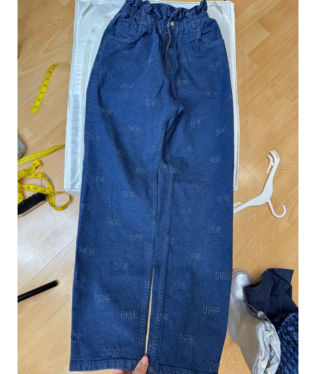 BABY DIOR Синие хлопковые детские джинсы, фото 8
