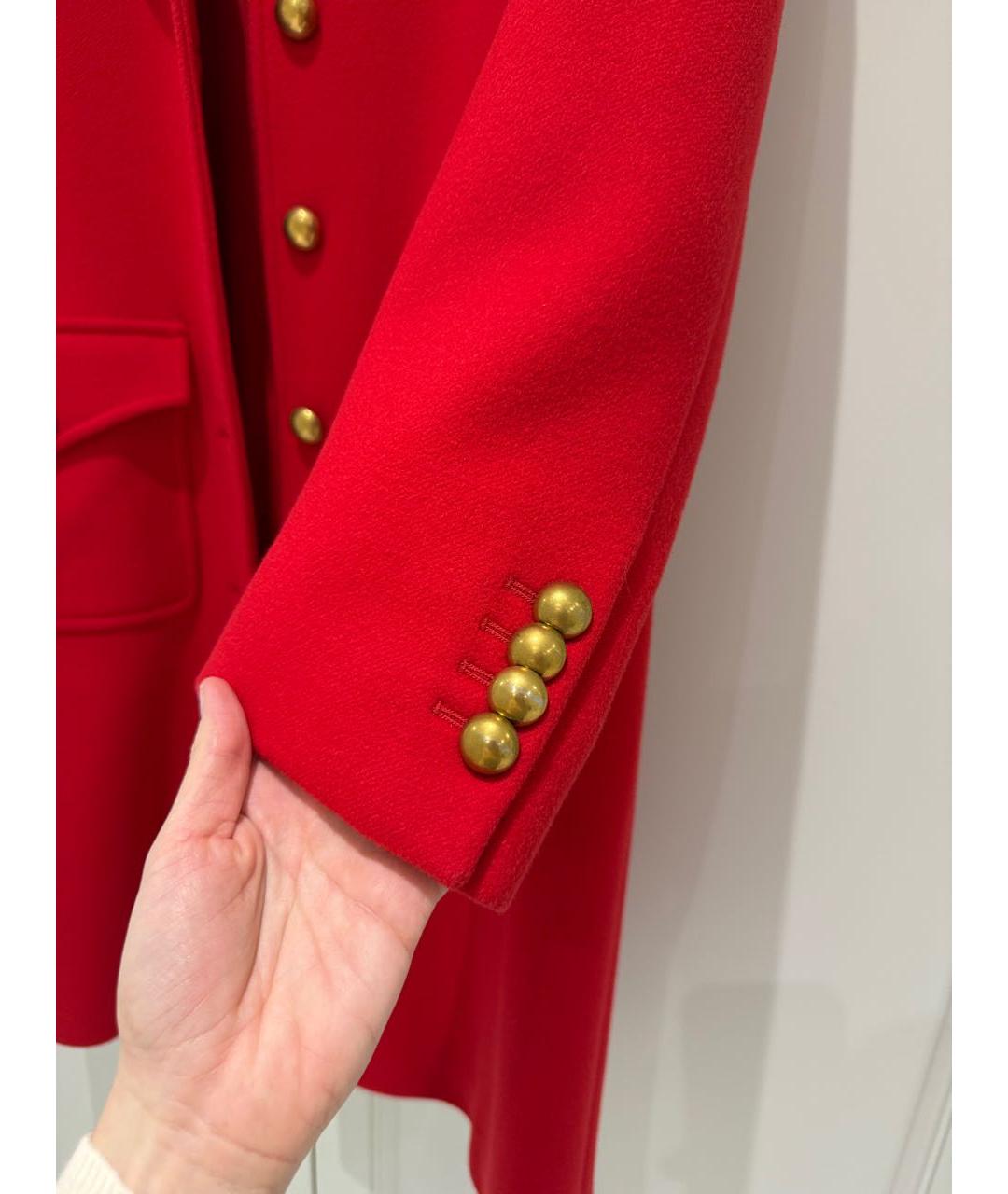 GUCCI Красное шерстяное пальто, фото 3