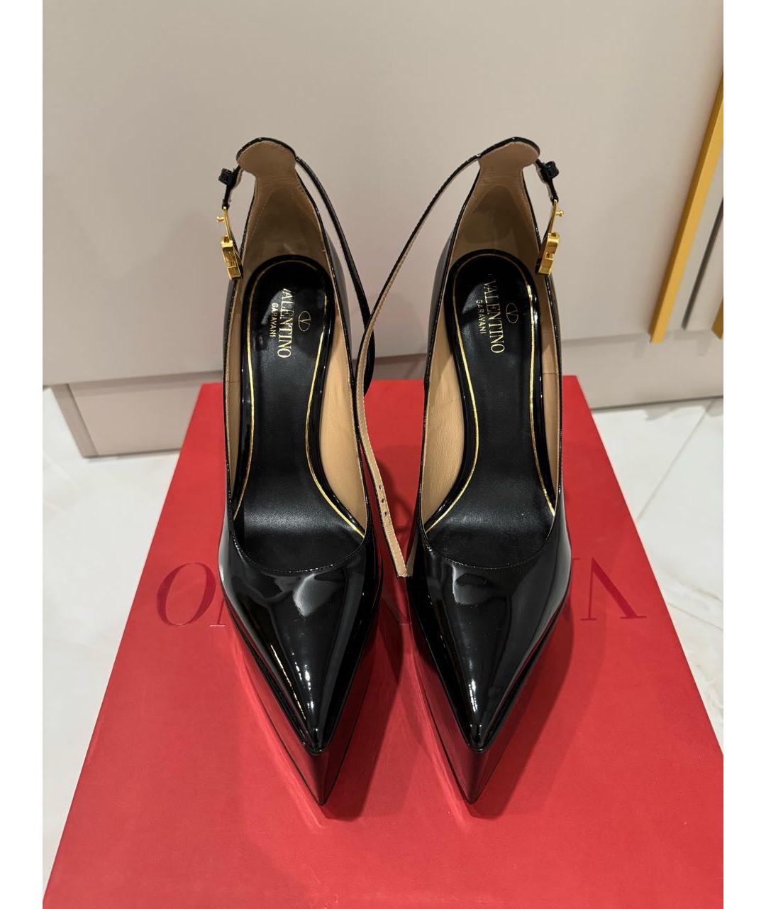 VALENTINO Черные туфли из лакированной кожи, фото 2