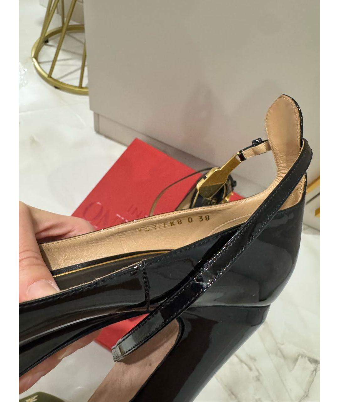 VALENTINO Черные туфли из лакированной кожи, фото 8