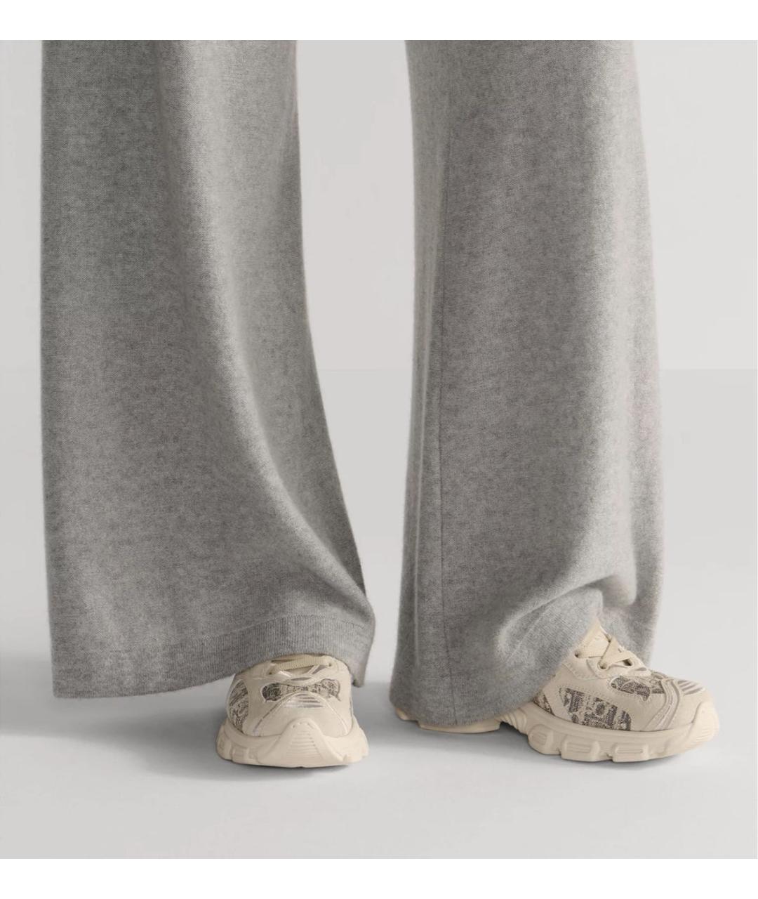 CHRISTIAN DIOR Бежевые текстильные кроссовки, фото 3