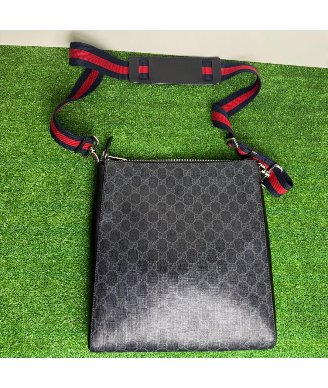 GUCCI Черная кожаная сумка на плечо, фото 3