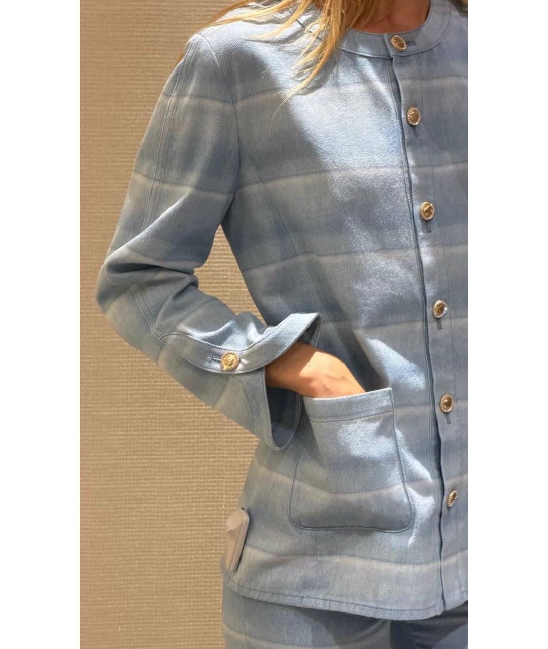 CHANEL Голубой костюм с брюками, фото 3