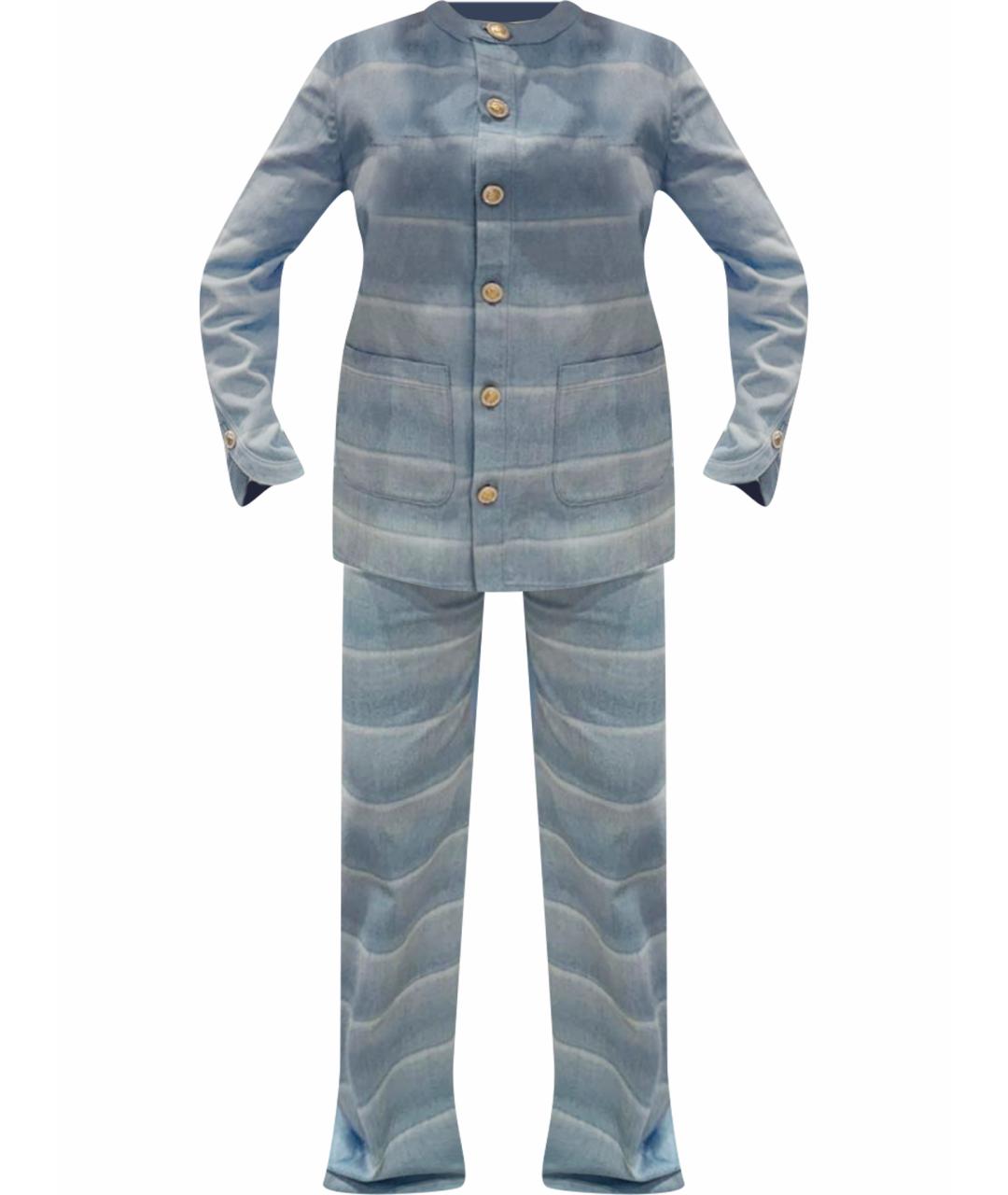 CHANEL Голубой костюм с брюками, фото 1