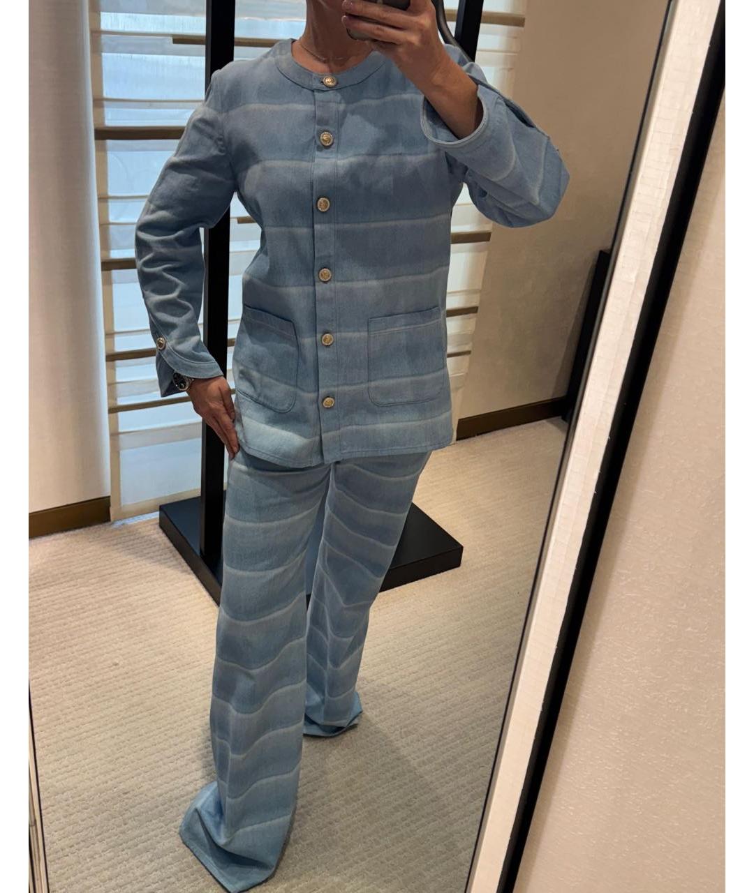 CHANEL Голубой костюм с брюками, фото 5
