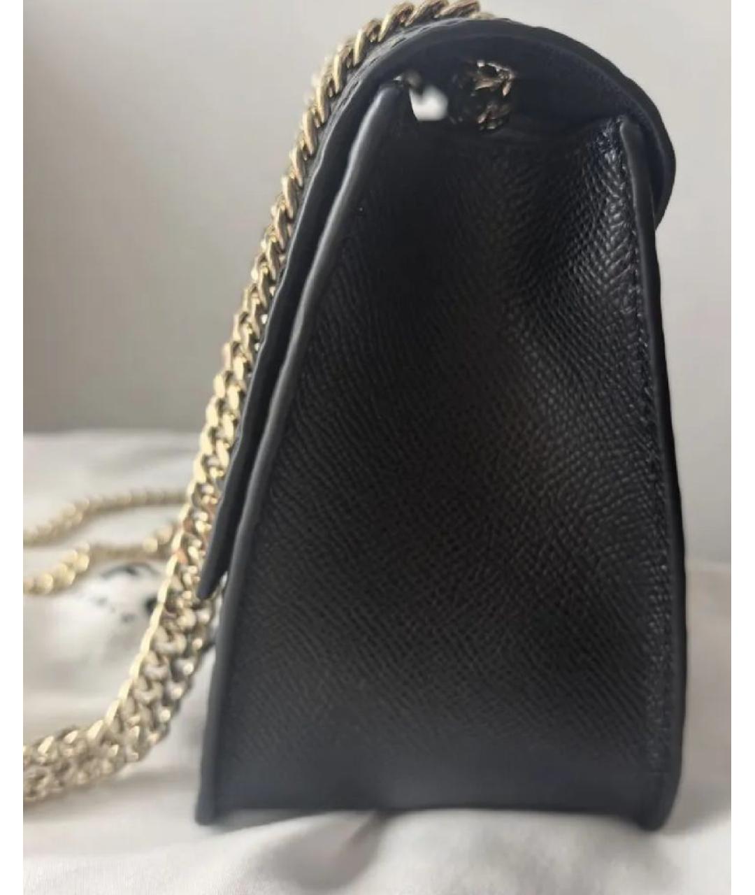 FURLA Черная кожаная сумка через плечо, фото 4