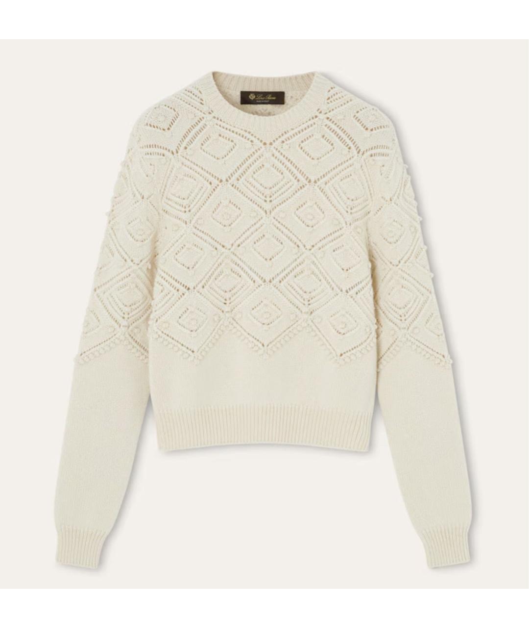 LORO PIANA Бежевый кашемировый джемпер / свитер, фото 5