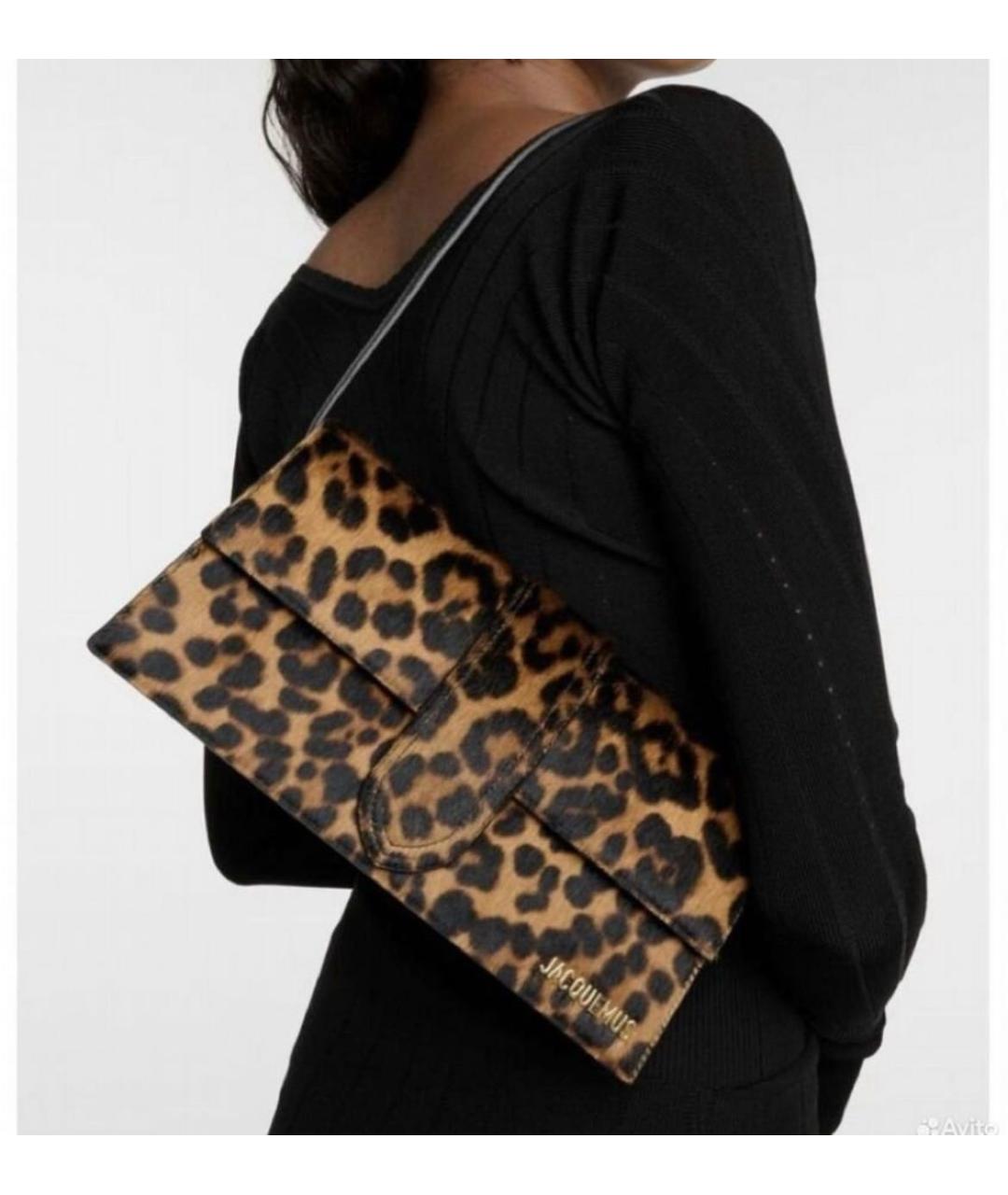 JACQUEMUS Коричневая сумка через плечо, фото 3