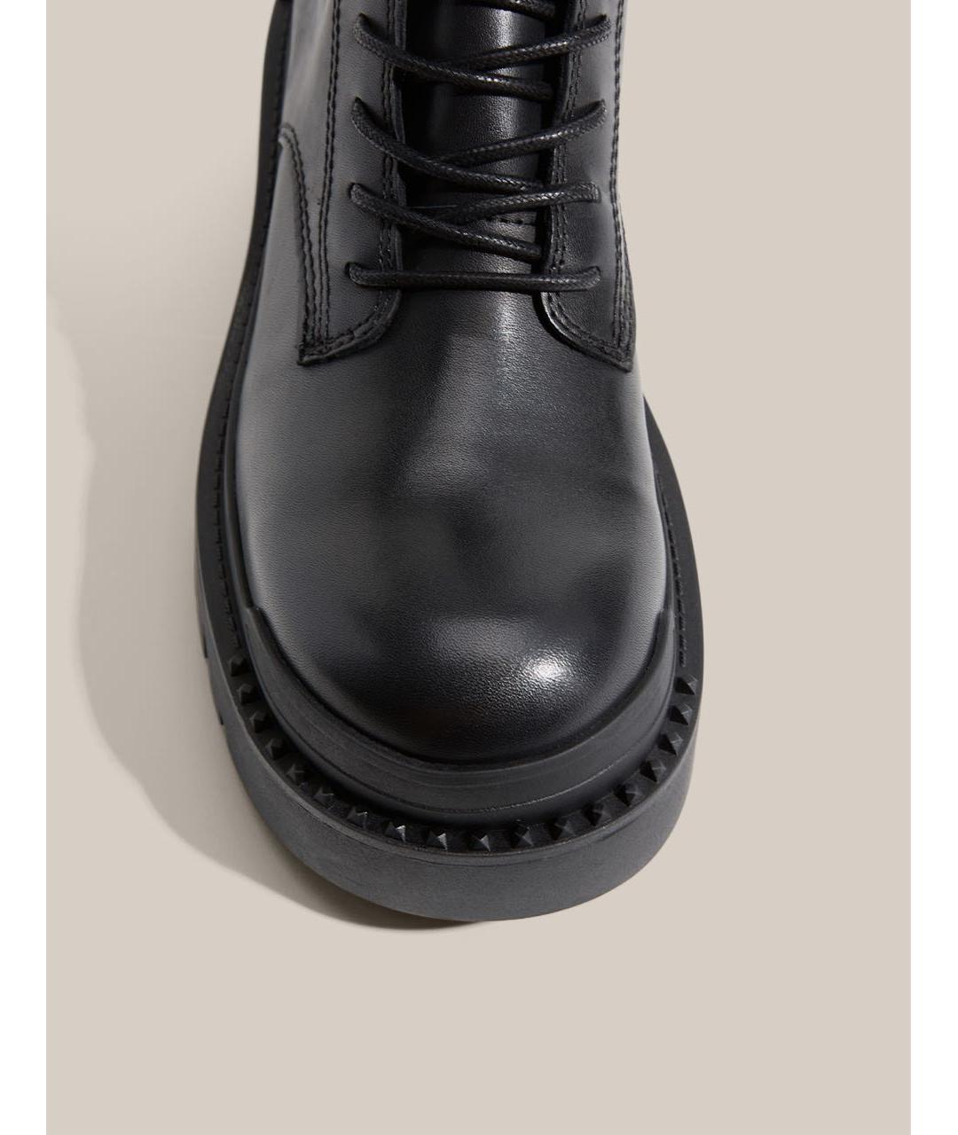 ASH Черные кожаные ботинки, фото 3