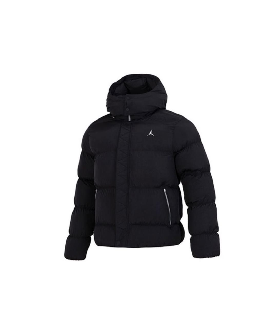 JORDAN Черный полиэстеровый пуховик, фото 1