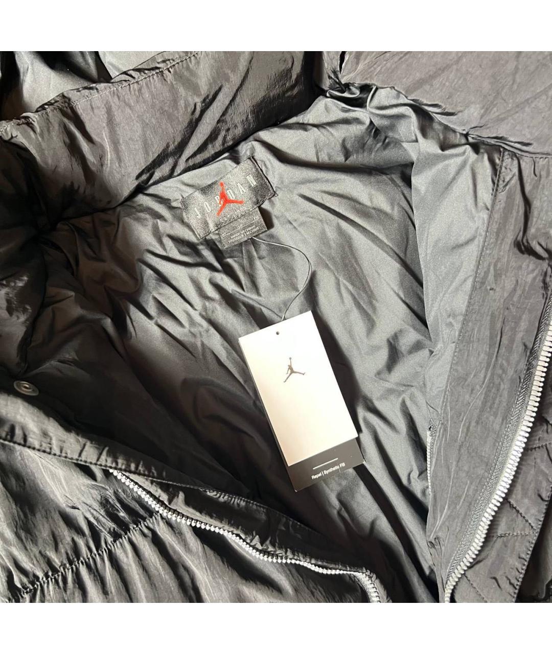 JORDAN Черный полиэстеровый пуховик, фото 3