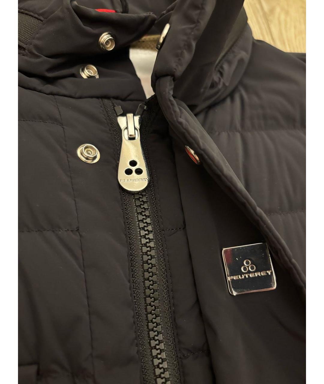 PEUTEREY Черный пуховик, фото 3