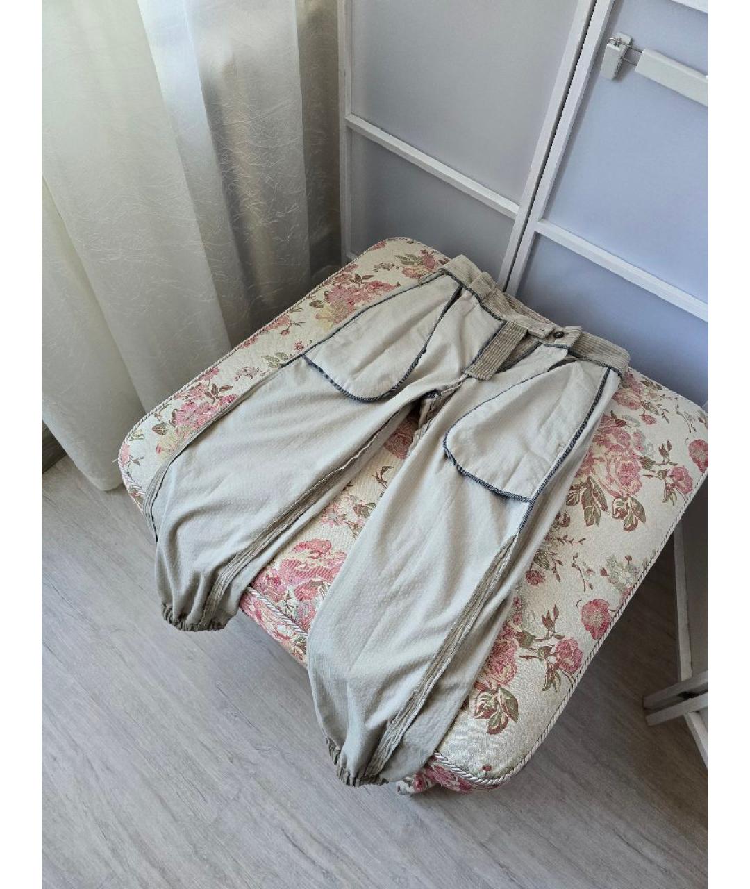 BRUNELLO CUCINELLI Хлопковые прямые брюки, фото 5