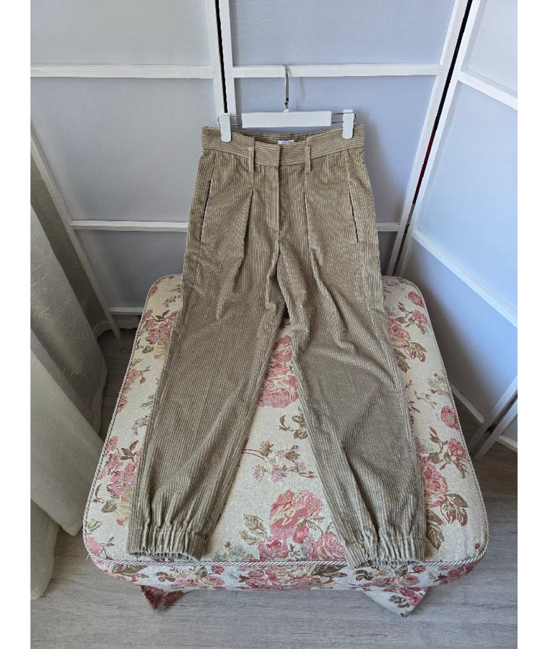 BRUNELLO CUCINELLI Хлопковые прямые брюки, фото 8