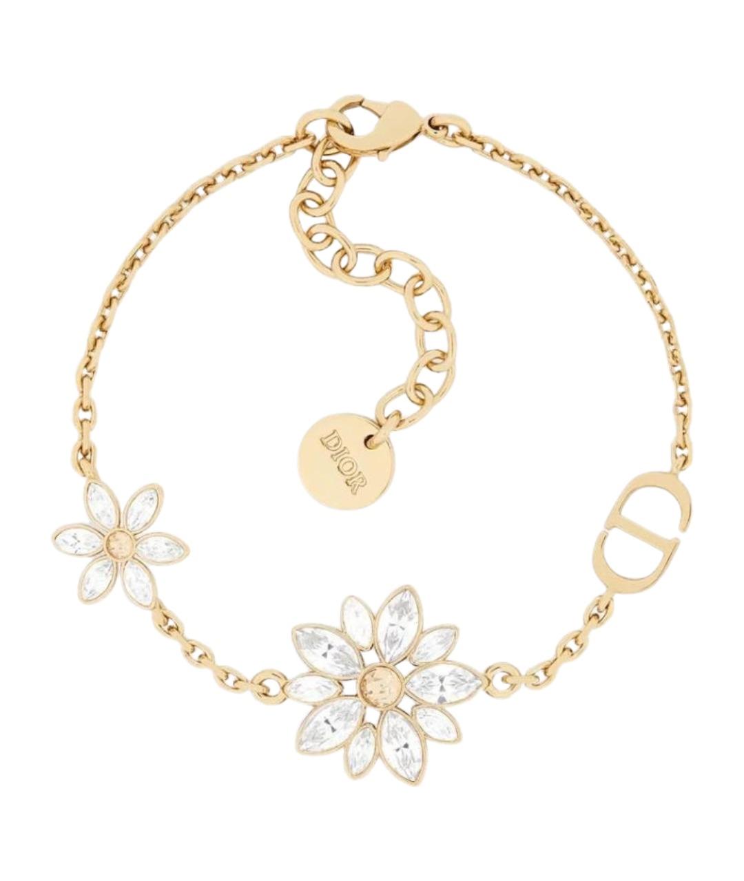 CHRISTIAN DIOR Золотой металлический браслет, фото 1