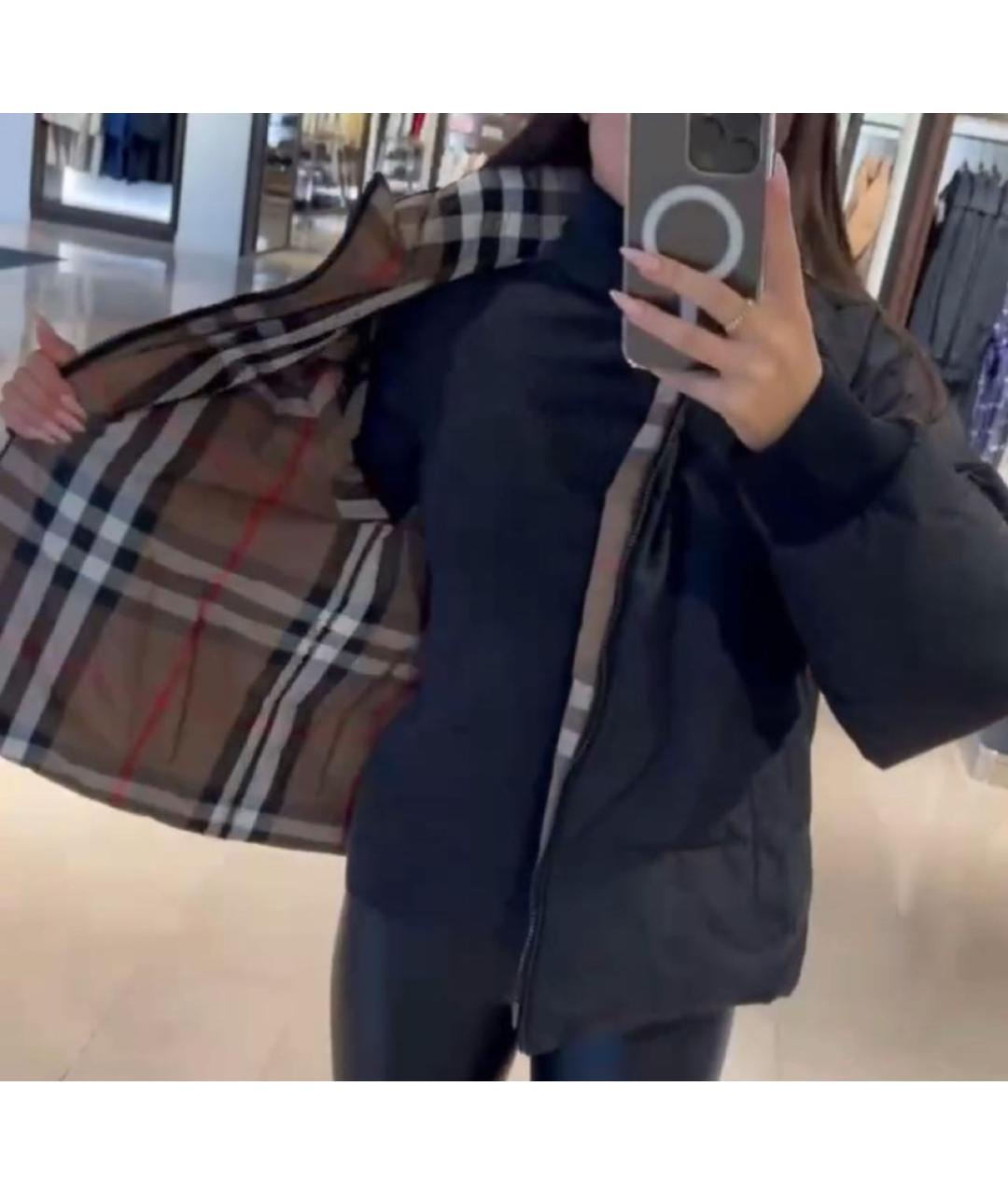 BURBERRY Черный пуховик, фото 3