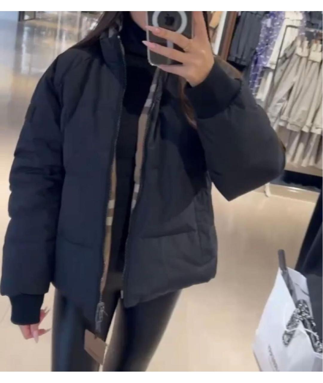 BURBERRY Черный пуховик, фото 2