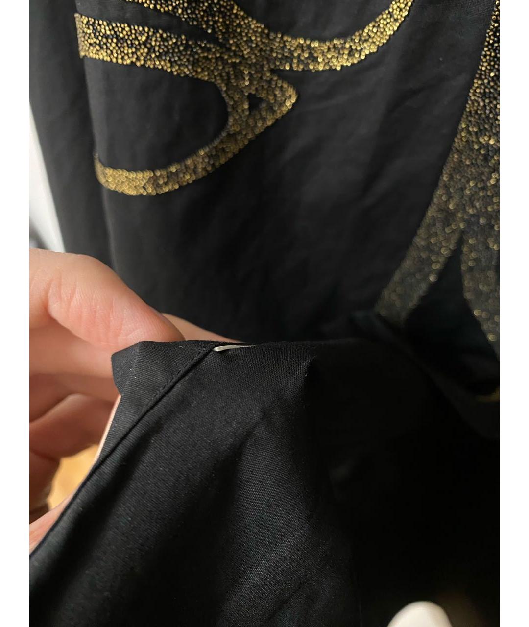 VERSACE COLLECTION Черная хлопковая классическая рубашка, фото 8