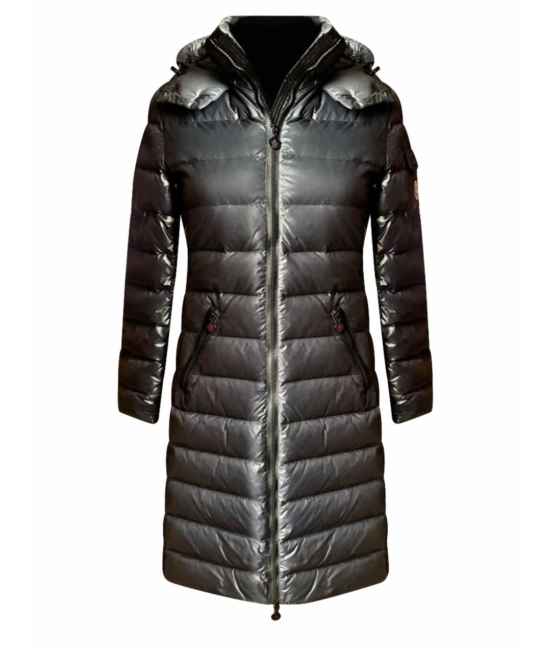 MONCLER Темно-синий пуховик, фото 1