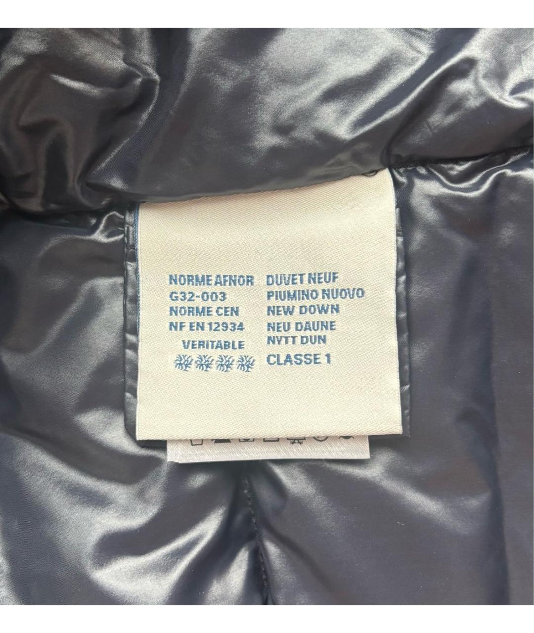 MONCLER Темно-синий пуховик, фото 6