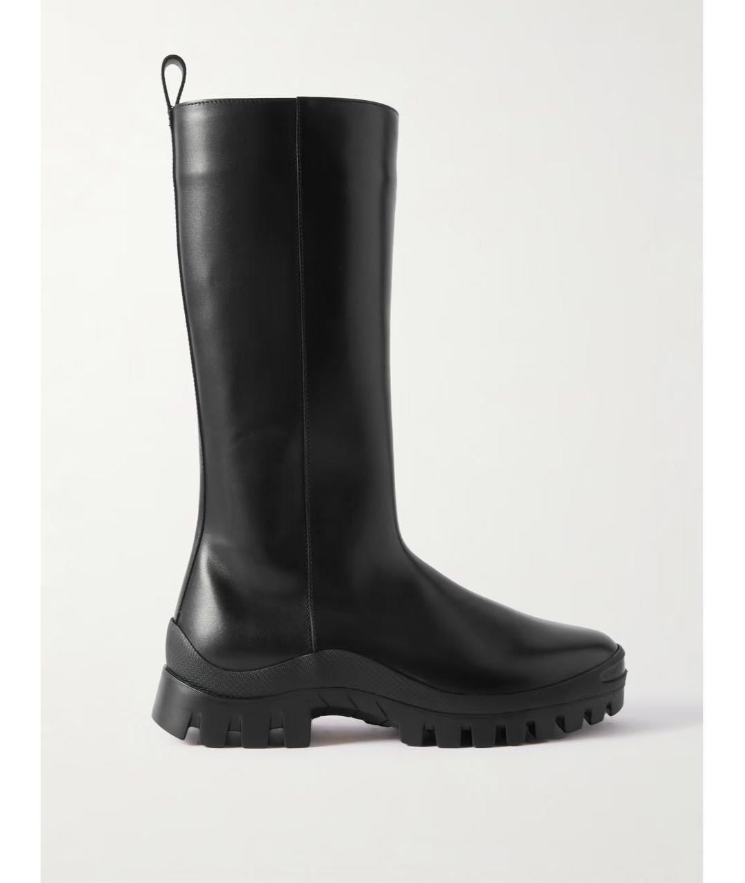 THE ROW Черные кожаные сапоги, фото 8